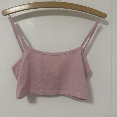 sehr kurzes rosa Top