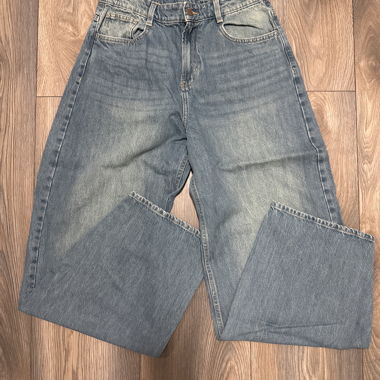 Baggy-Jeans blau