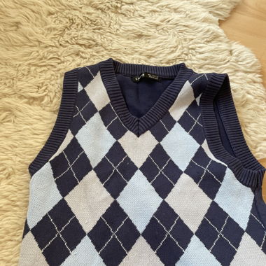 T-shirt gilet navy