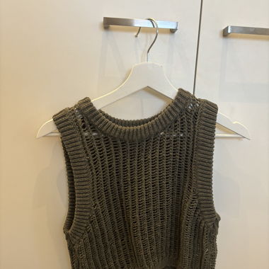 Ärmelloses Stricktop von Zara