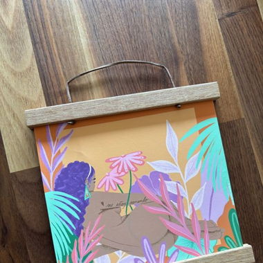 Kunstdruck mit Holzrahmen