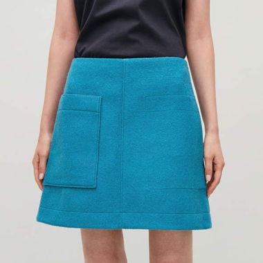 Mini skirt by COS made of 100% wool