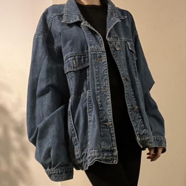 Veste en jean bleue vintage des années 80
