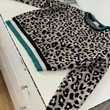 Maglione leopardato LIU JO lurex