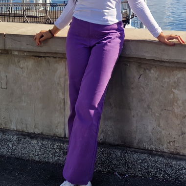 Pontalon Jean violet 