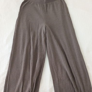 Pantalone casual marrone a coste