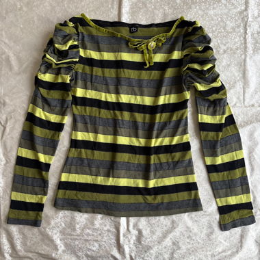roccobarocco Made in Italy ruffled long sleeve top