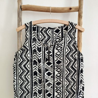 Black and White Patterned Shirt