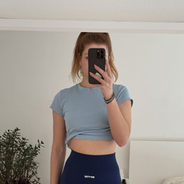 botee cobalt blue biker shorts