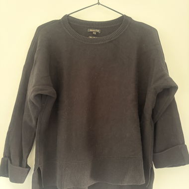 Pull noir Massimo Dutti