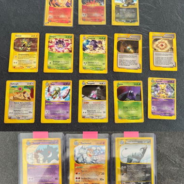 Cartes Pokémon Skyridge, Aquapolis, Expedition…
