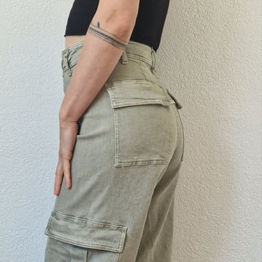 Pantalon cargo pattes d'ef'