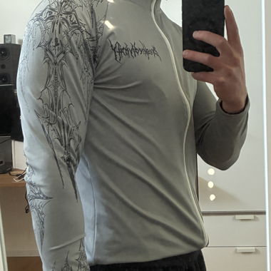 Breathedivinity (marque de gym de luxe) Veste grise à fermeture éclair