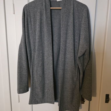 Cardigan gris ouvert