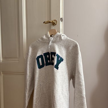 Hoodie Obey Gris