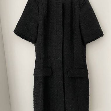 Textured Black Dress