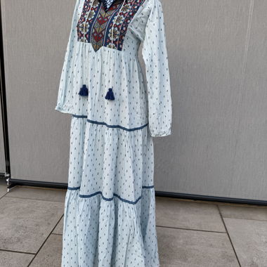 Vestito estivo lungo in cotone