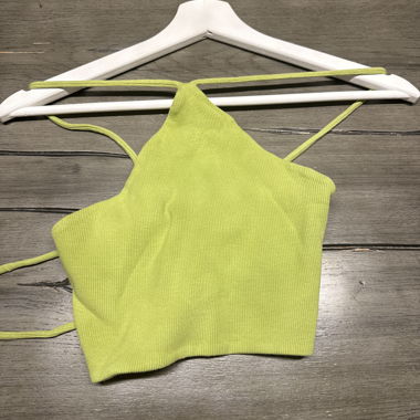 Neon Green Neckholder Top