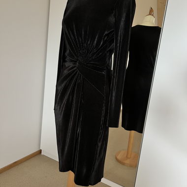 Vestito Nero Plissé