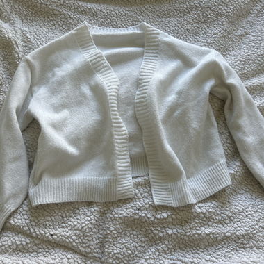 Pull en maille blanc