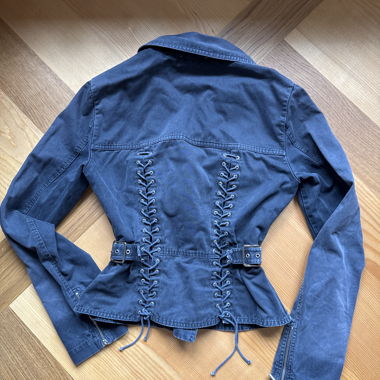 Giacca jeans corsetto y2k