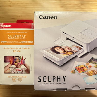 Canon photo printer incl. paper and ink