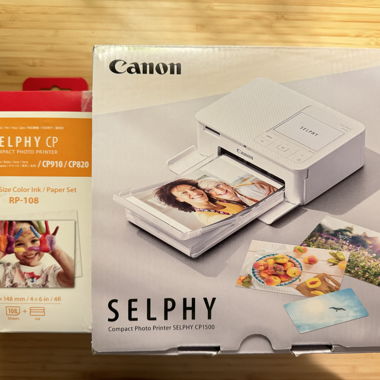 Canon photo printer incl. paper and ink