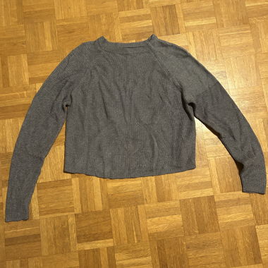 Maglione in maglia grigio