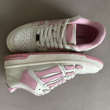 Amiri Skel Top Low White Pink