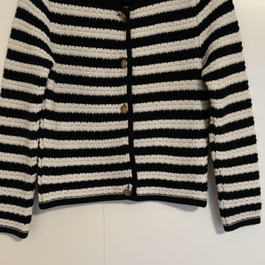 MANGO striped knit cardigan, size M