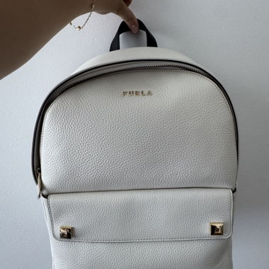 Furla Backpack White and Gold
