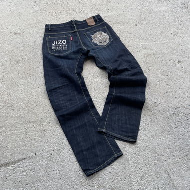 Jeans Jizo Nippon Blue, crazy Japanese DENIM