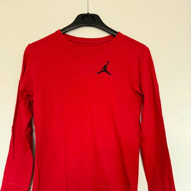 Jordan T-Shirt à manche longue rouge 