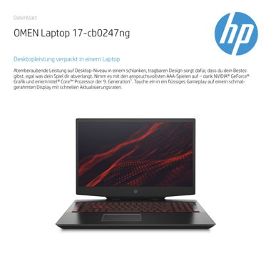 OMEN Laptop 17-cb0247ng