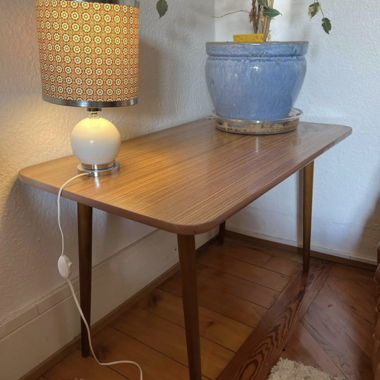 Table basse vintage, avec plateau en Formica