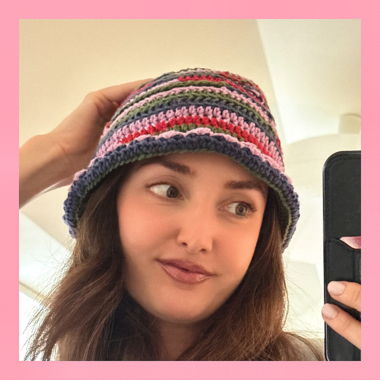 Bonnet crochet multicolore • fait main