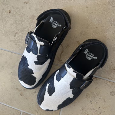 Dr. Martens cow print shoes