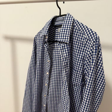 Chemise Oktoberfest bleue à carreaux