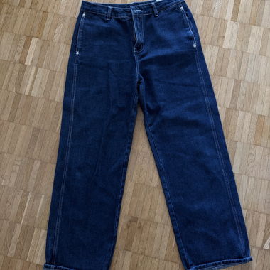 Jean large bleu