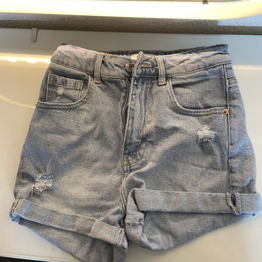 Light Blue Denim Shorts