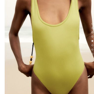 Costume intero verde lime