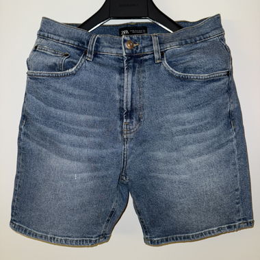 Short in denim blu ZARA uomo EUR 40