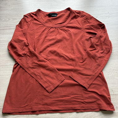 T-shirt rouge femme à manches longues