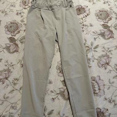 Beige High-Waist Hose XS