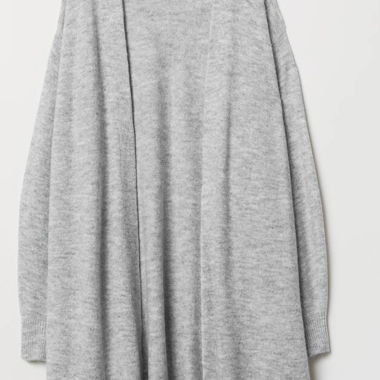 3XL Long Cardigan grey