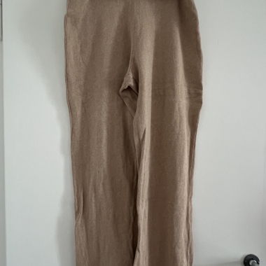 Beige Knit Pants