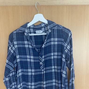 blaue Bluse