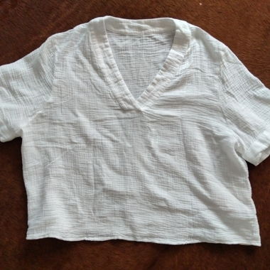 White C&A Mousseline Top
