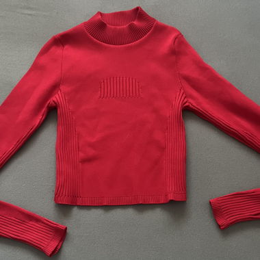 Manche longue rouge