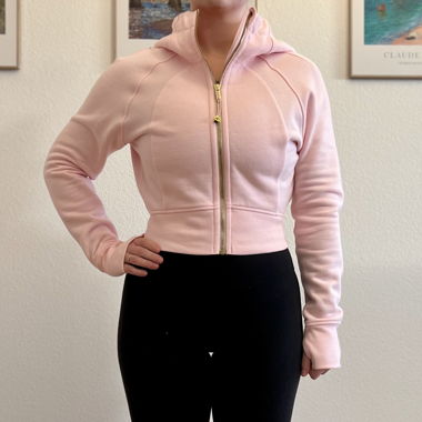 Lululemon Scuba cropped con zip integrale